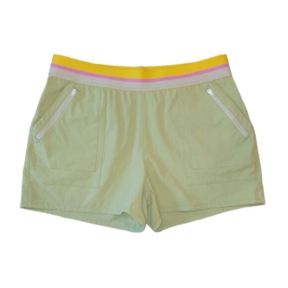 NWOT Orvis Sage Green Athletic Casual Outdoor Shorts Elastic Waist M - Picture 1 of 14